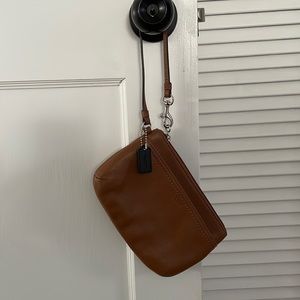 Coach leather wristlet